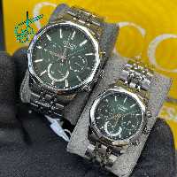 خرید ست ساعت زنانه و مردانه سیتیزن اسپشیال سه موتوره فعال کیفیت عالی ساخت ژاپن استیل رنگ ثابت کد 2116045 - ردگل