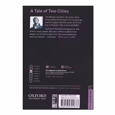 کتاب Oxford Bookworms A Tale Of Two Cities اثر Charles Dickens انتشارات الوندپویان