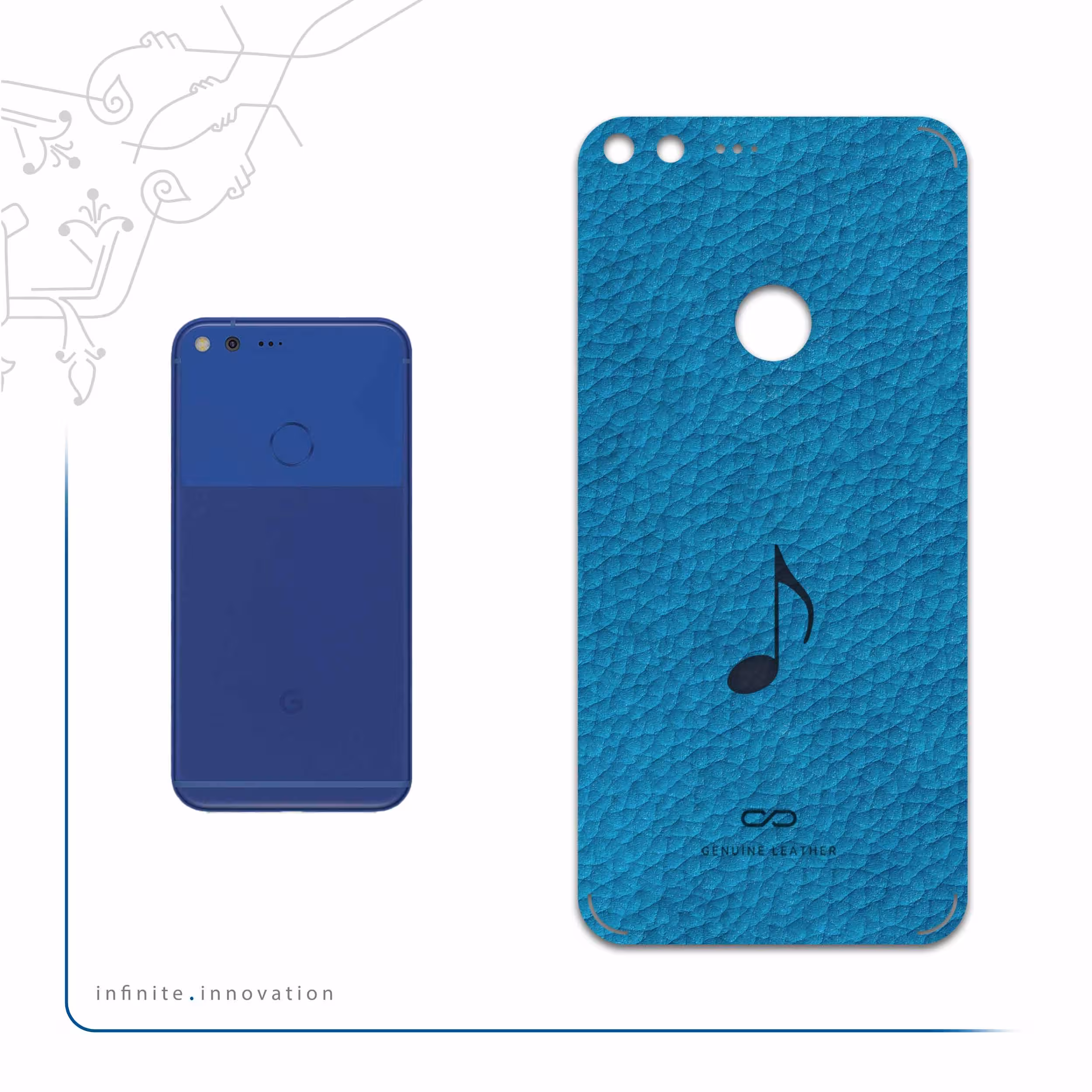 برچسب پوششی ماهوت مدل BL-CHNG مناسب برای گوشی موبایل گوگل Pixel XL