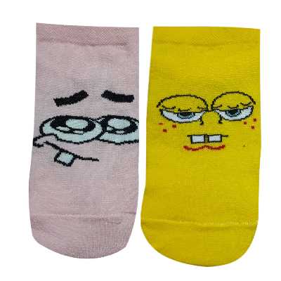 جوراب بچگانه تن پوش هنگامه مدل باب اسفنجی و پاتریک