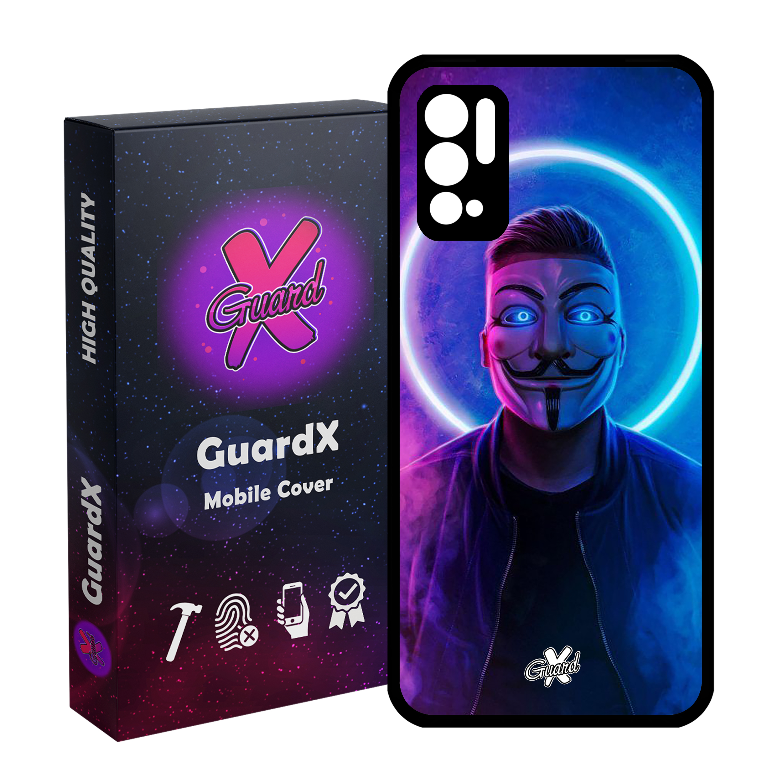 کاور گارد ایکس طرح Anonymous مدل Glass10043 مناسب برای گوشی موبایل شیائومی Redmi Note 10 5G / Poco M3 Pro