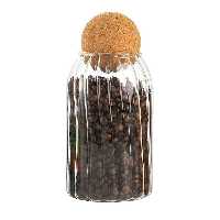 بانکه (جا حبوباتی) 1 عددی بامبو شیشه ای پیرکس   مدل  H19D9 کد GW90301126