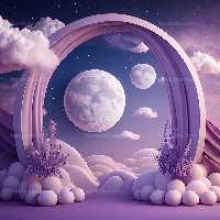 بک دراپ عکاسی عروس بنفش | گرافیک با طعم تربچه