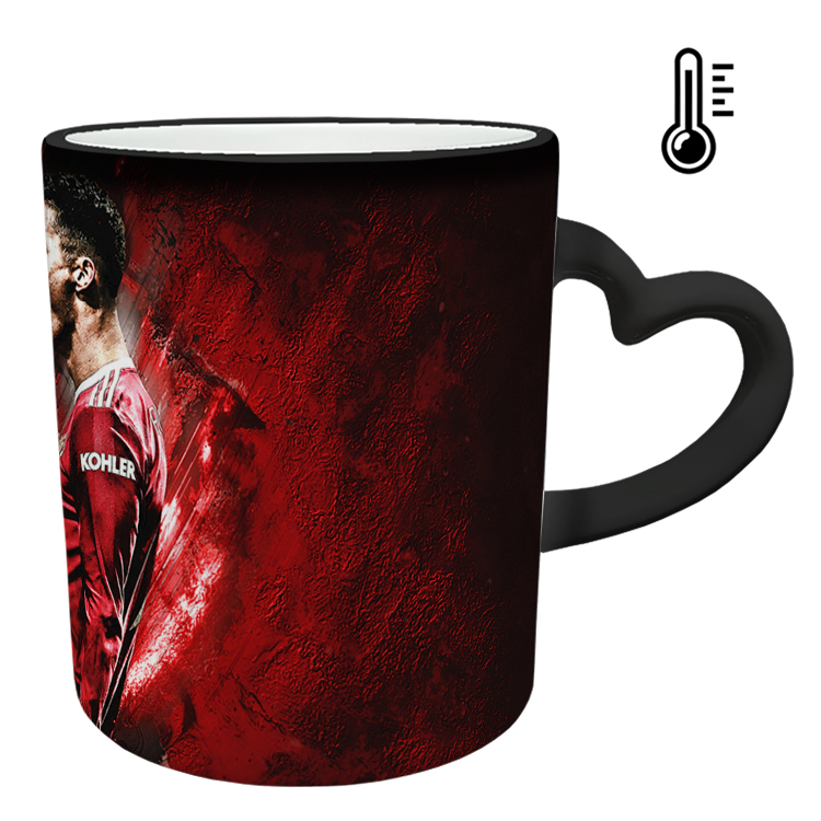 ماگ حرارتی مدل دسته قلبی طرح رونالدو کد 242