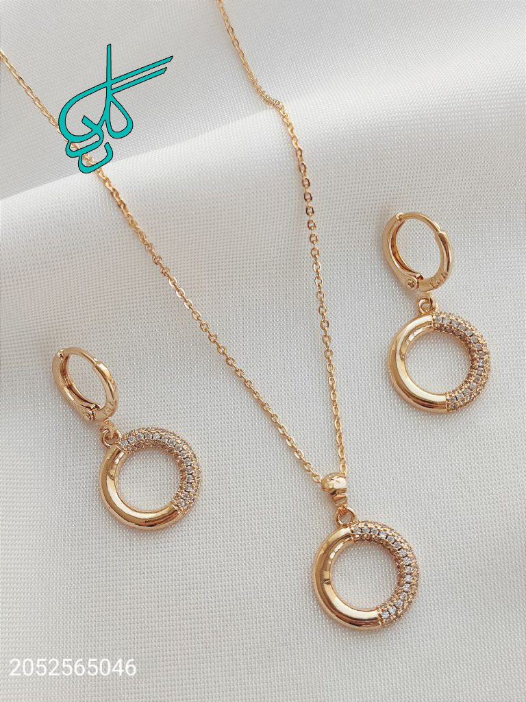 خرید نیم ست مارک ysxطرح حلقه ای رنگ ثابت آبکاری طلا کد 1715106 - ردگل