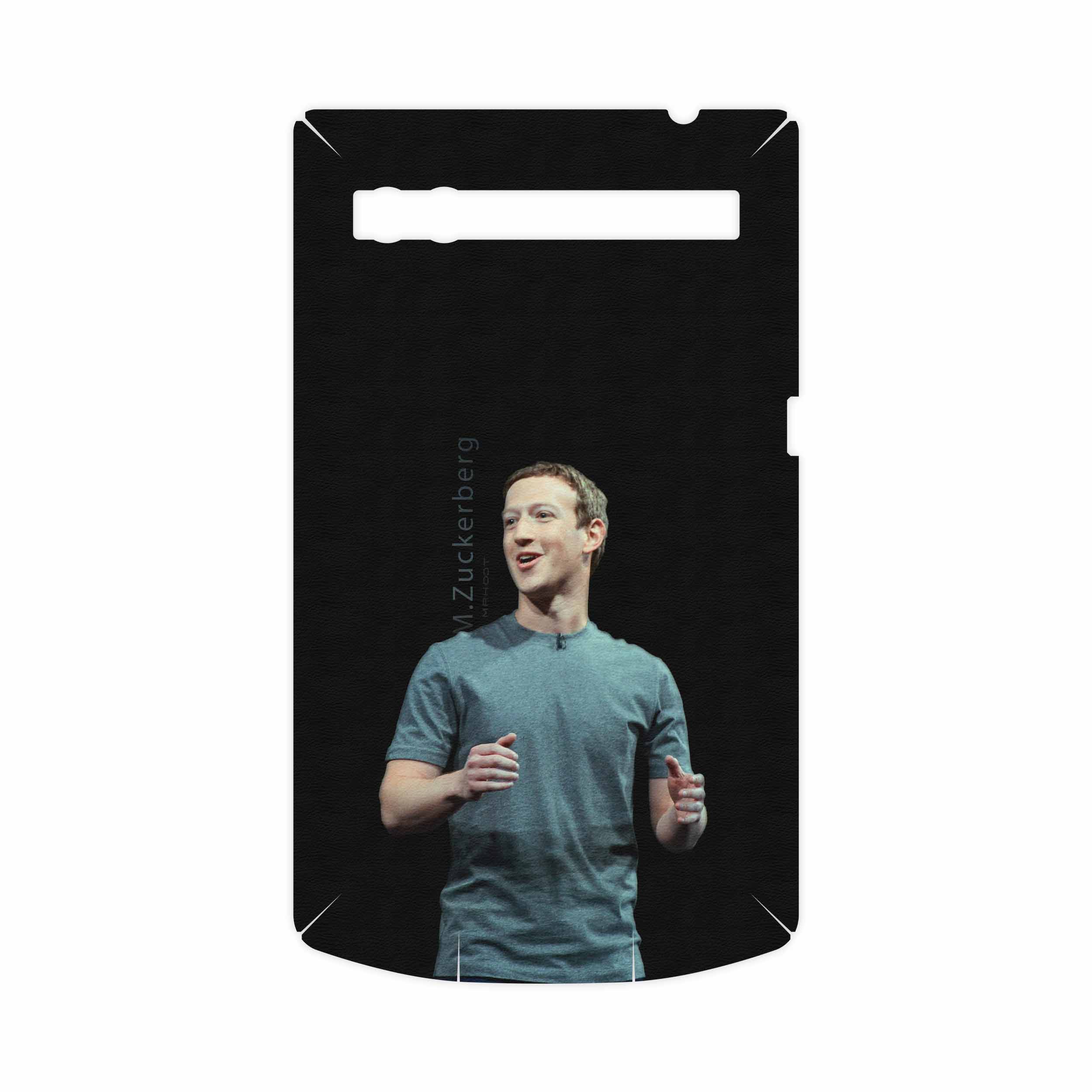 برچسب پوششی ماهوت مدل Mark Zuckerberg-FullSkin مناسب برای گوشی موبایل بلک بری P9983