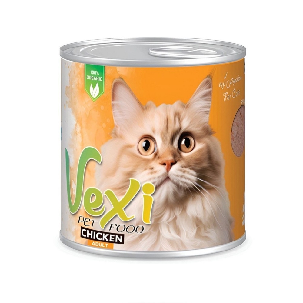 کنسرو گربه بالغ طعم مرغ 800 گرمی وکسی