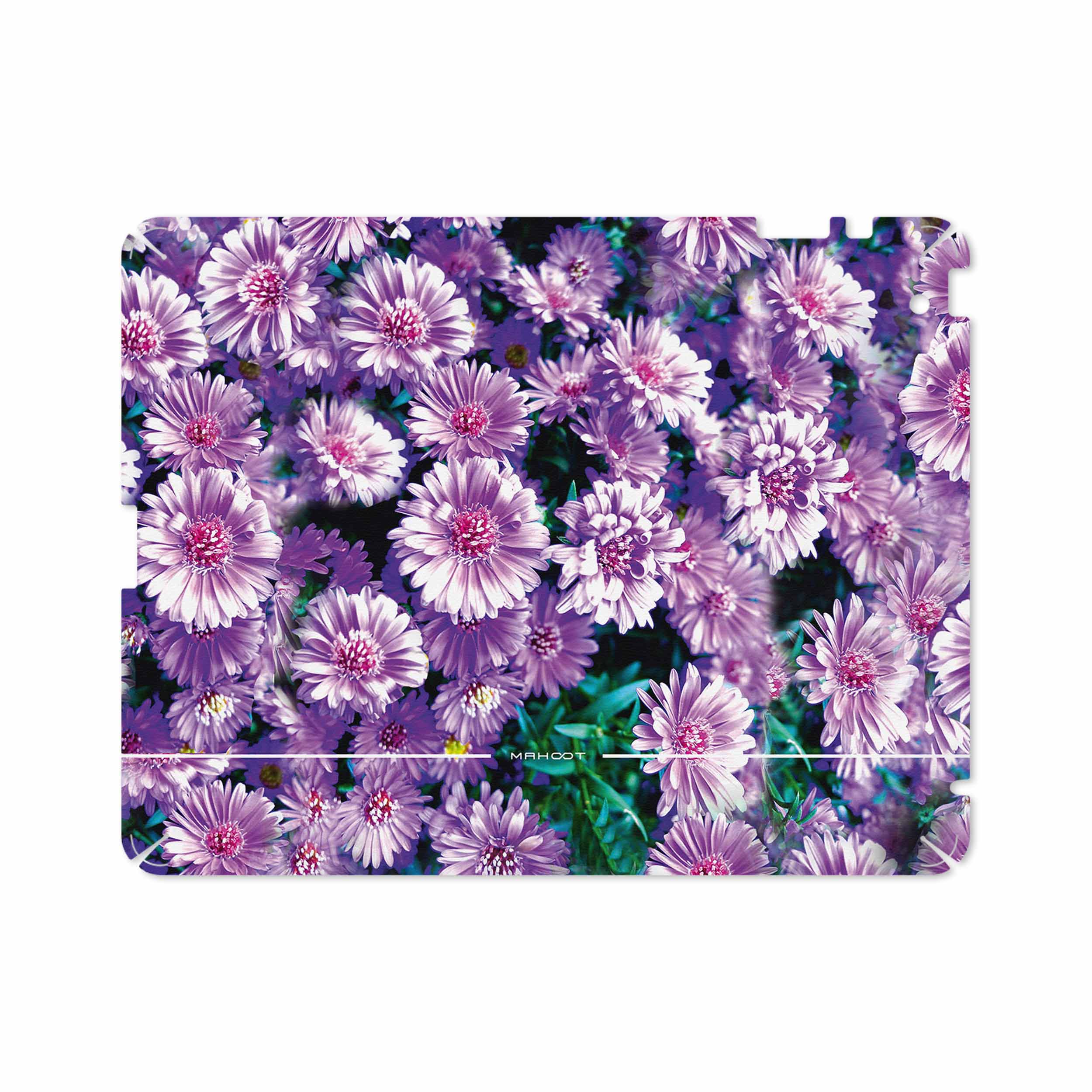 برچسب پوششی ماهوت مدل Purple-Flower مناسب برای تبلت اپل iPad 2 2011 A1395