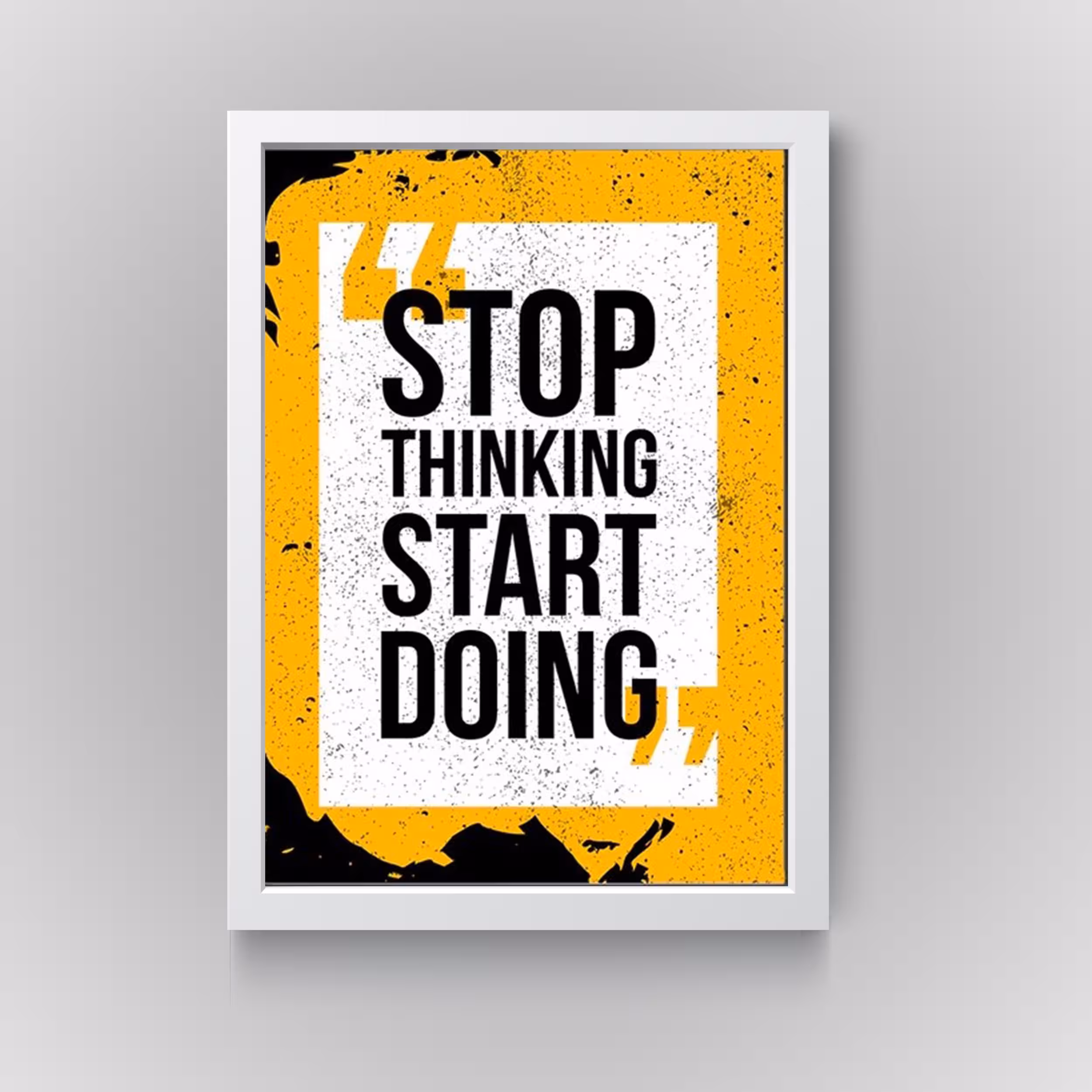 تابلو مدل دکوراتیو انگیزشی stop thinking کدN259