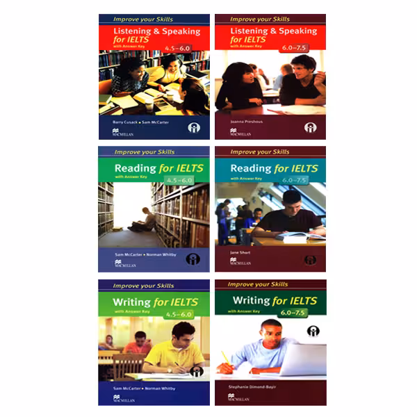 کتاب Improve Your Skills For IELTS اثر جمعی از نویسندگان انتشارات الوندپویان 6 جلدی