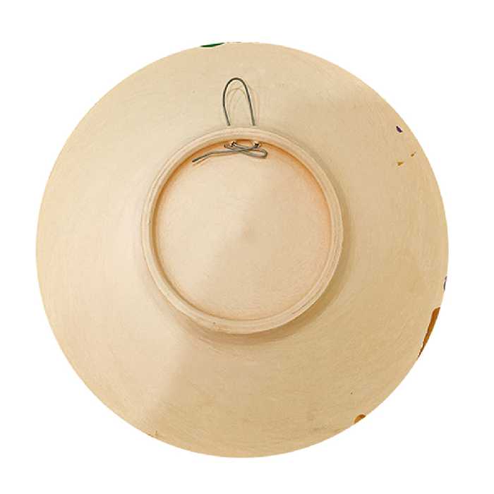 بشقاب دیوارکوب سفالی مدل عاشقانه کد 01 مجموعه دو عددی