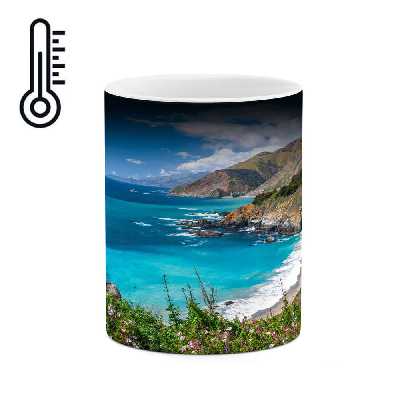 ماگ حرارتی کاکتی طرح منظره مدل mgh13127