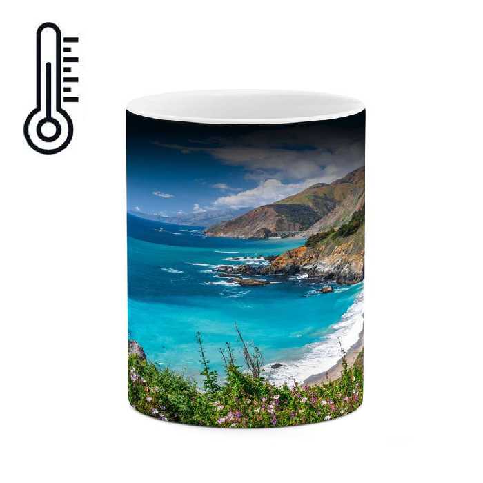 ماگ حرارتی کاکتی طرح منظره مدل mgh13127