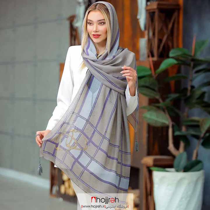 اطلاعات ، قیمت و خرید شال نخی بهاره نازک و سبک منگوله دار کد D252