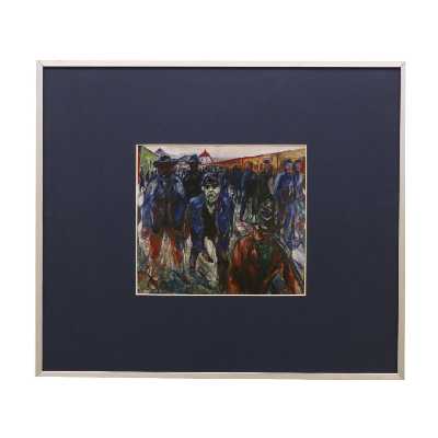 تابلو مدل نقاشی کارگران به خانه برمی‌‌گردند اثر ادوارد مونک