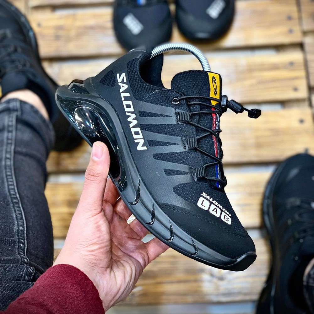 کتونی اسپرت مردانه و زنانه مدل سالامون رنگ مشکی کد 53278