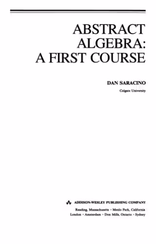 خرید و دانلود نسخه کامل کتاب Abstract algebra: A first course
