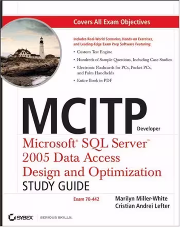 خرید و دانلود نسخه کامل کتاب MCITP Developer: Microsoft SQL Server 2005 Data Access Design and Optimization Study Guide (70-442)