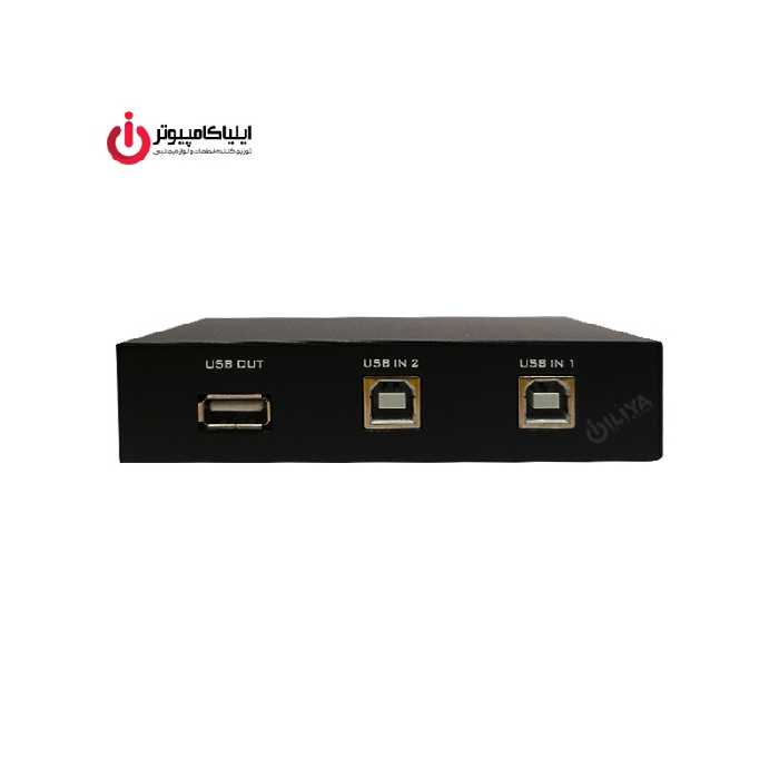 سوئیچ پرینتر دو پورت USB2.0 برند دی نت مدل 1A2B