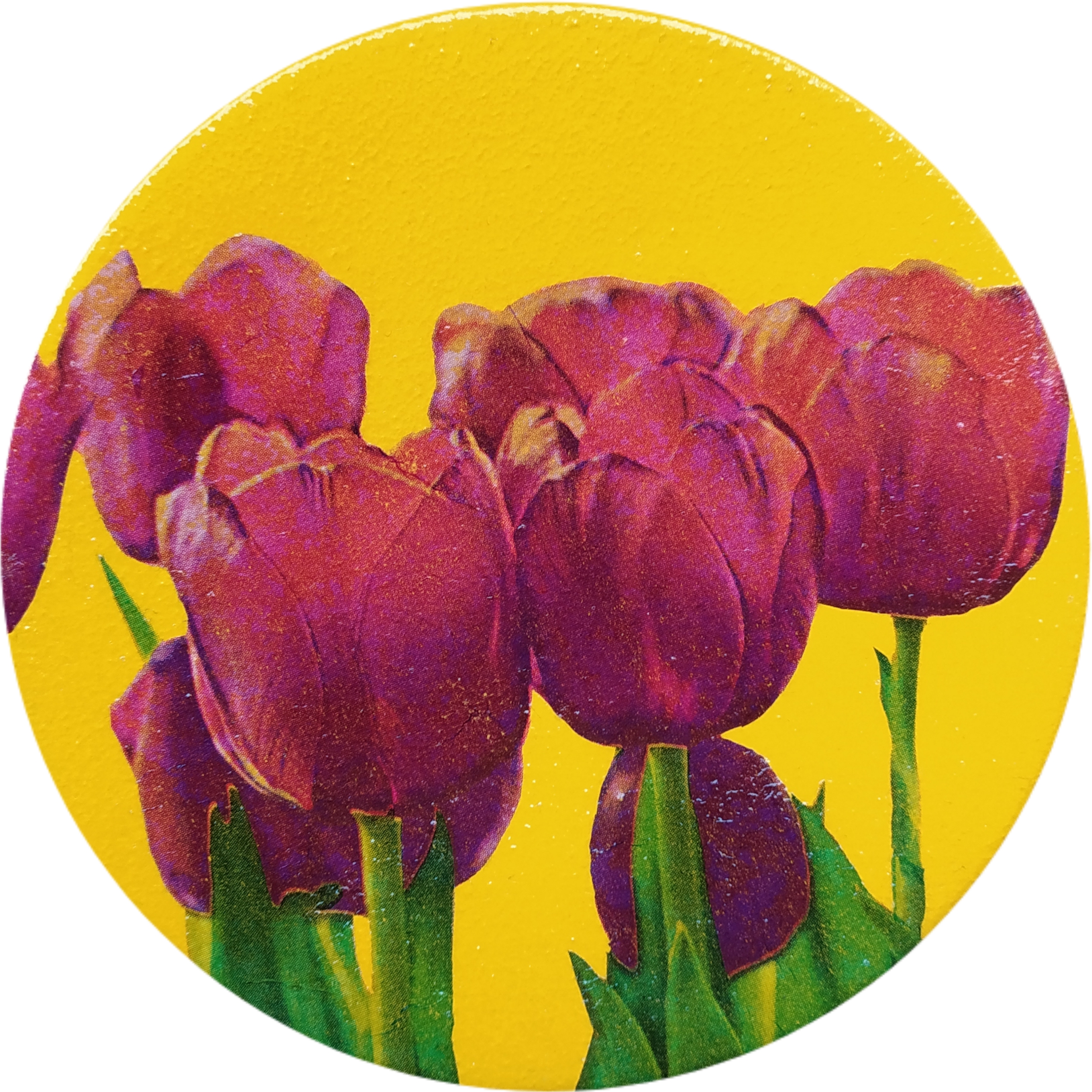 بشقاب دیوارکوب سفالی مدل گل کد 10