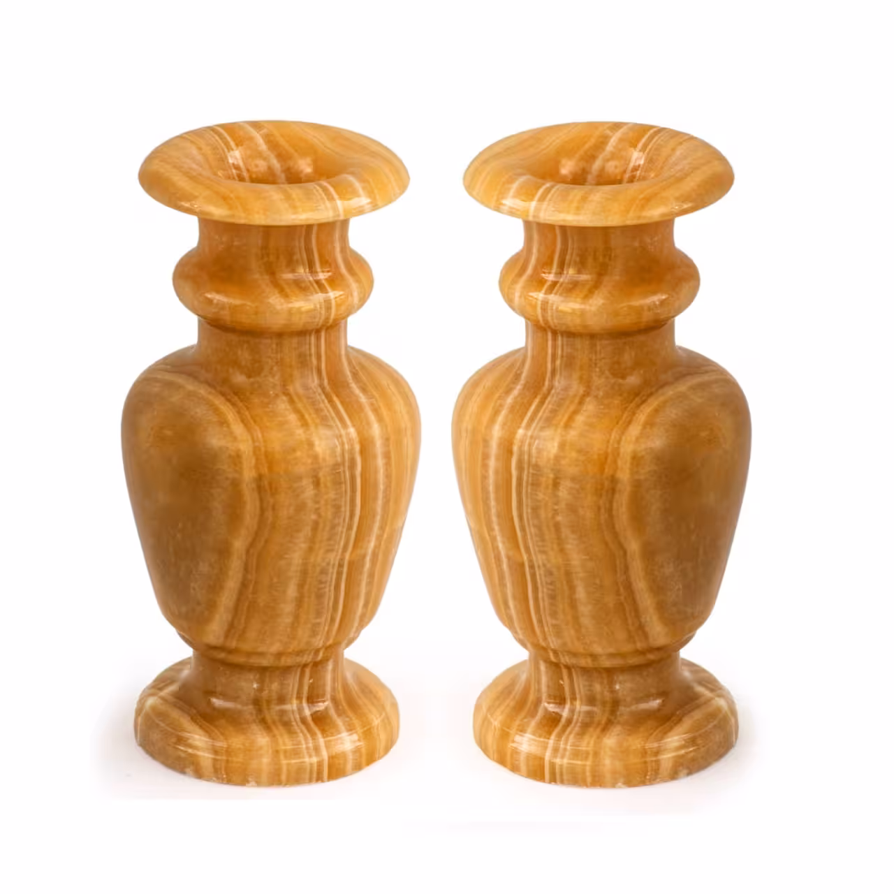گلدان دکوری مدل سنگ مرمر کد Onyx -126 مجموعه 2 عددی