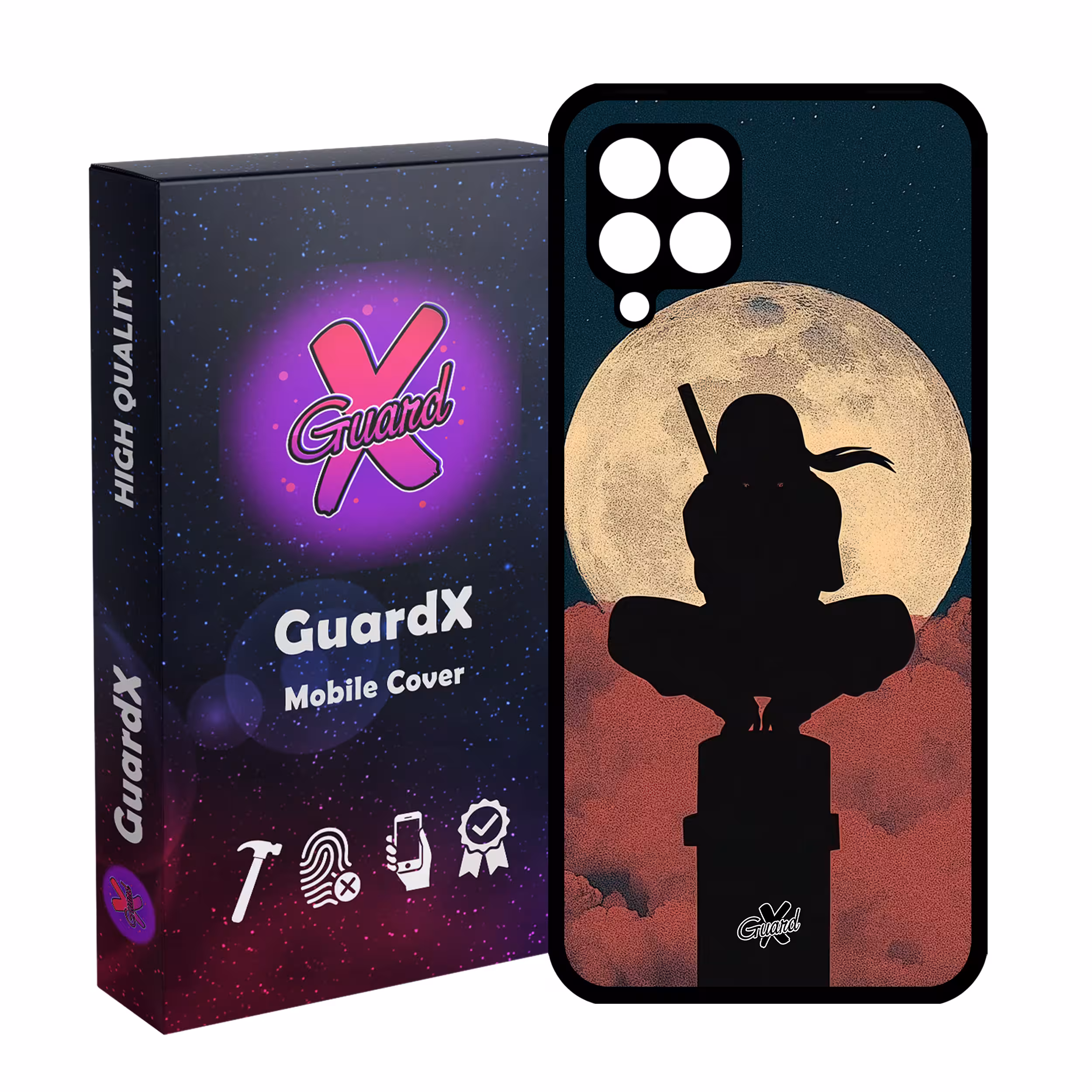 کاور گارد ایکس طرح ایتاچی انیمه مدل Glass10558 مناسب برای گوشی موبایل سامسونگ Galaxy A12/M12/F12