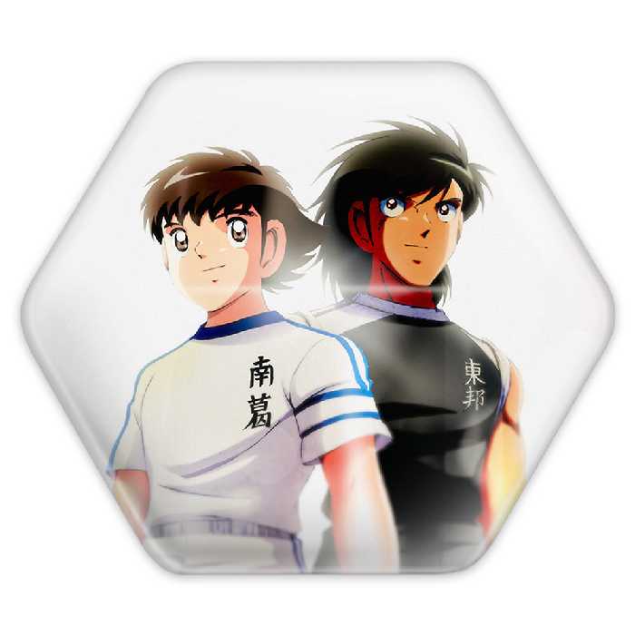 پیکسل خندالو طرح سوباسا و کاکرو فوتبالیست ها مدل شش ضلعی کد 10554