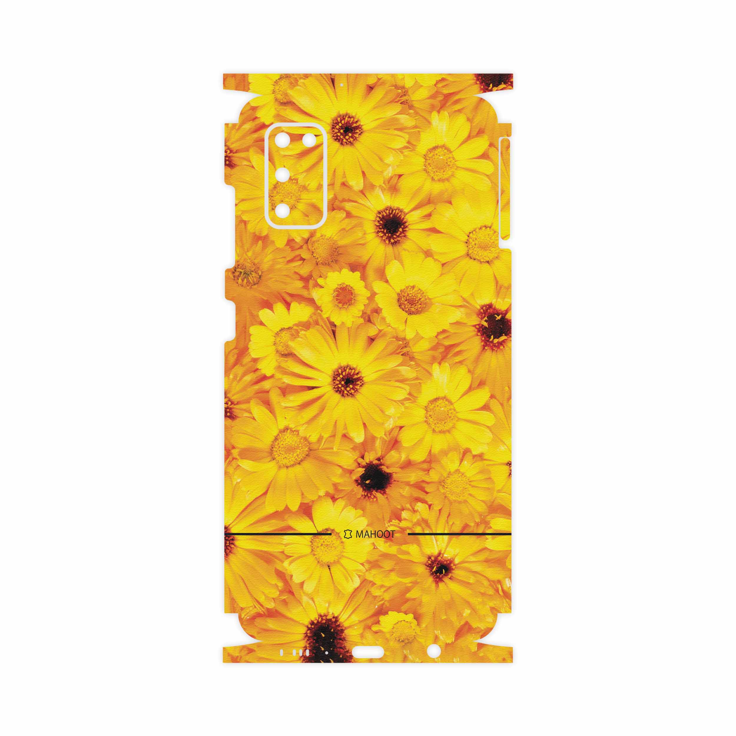 برچسب پوششی ماهوت مدل Yellow-Flower-FullSkin مناسب برای گوشی موبایل سامسونگ Galaxy A41