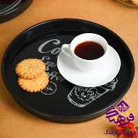 سینی رایکا کف شیشه گرد کوچک