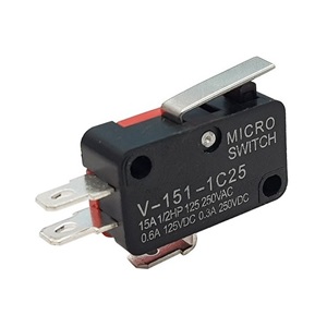 میکروسوئیچ اهرم دار با اهرم 15 میلی متر V-151-1C25