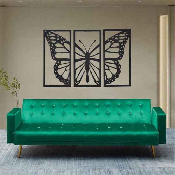 استیکر طرح پروانه مدل 1883 بسته 3 عددی