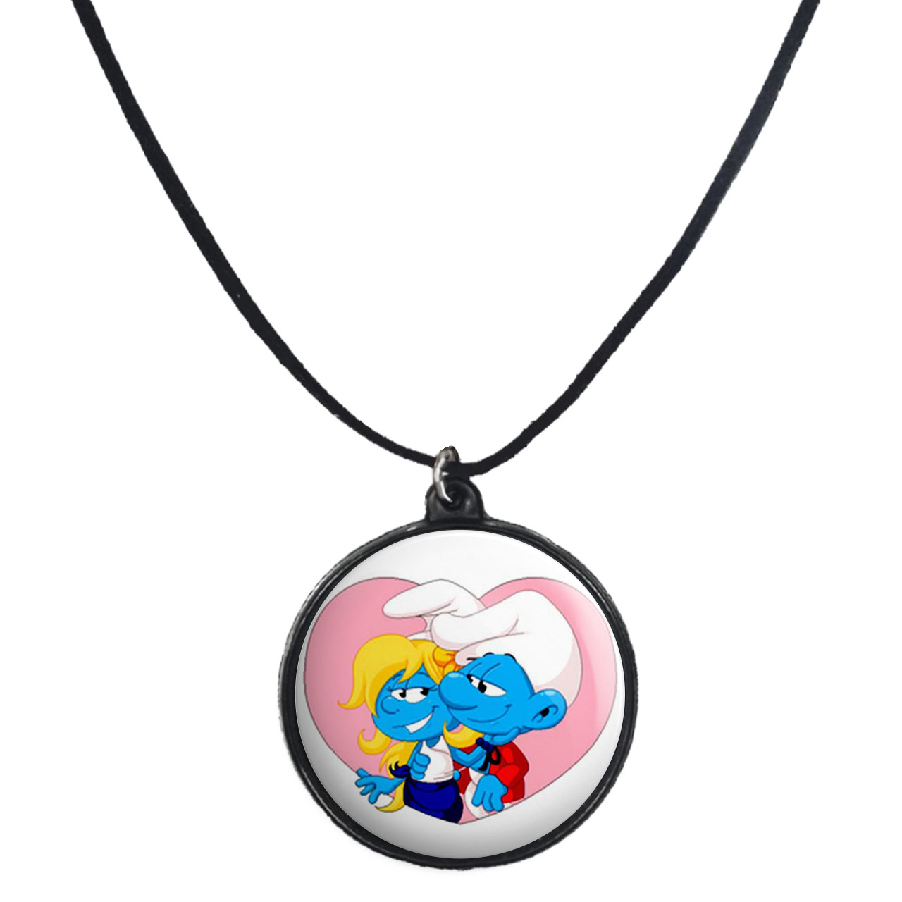 گردنبند پرمانه طرح اسمورف کد pmb.10544