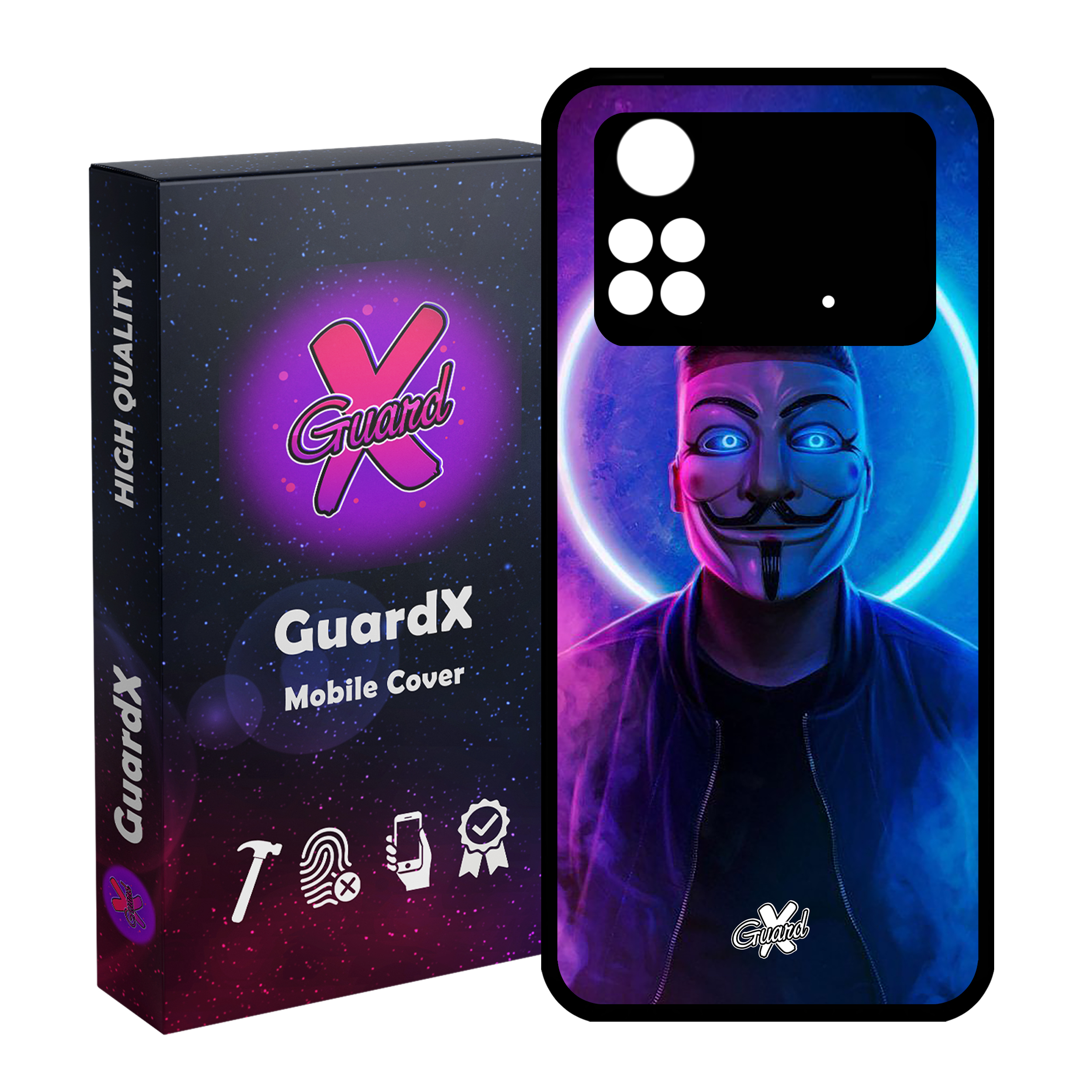 کاور گارد ایکس طرح Anonymous مدل Glass10043 مناسب برای گوشی موبایل شیائومی Poco M4 Pro 4G