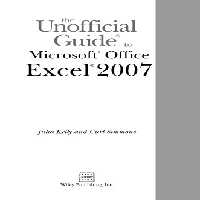 خرید و دانلود نسخه کامل کتاب The Unofficial Guide to Microsoft Office Excel 2007 (Unofficial Guide)