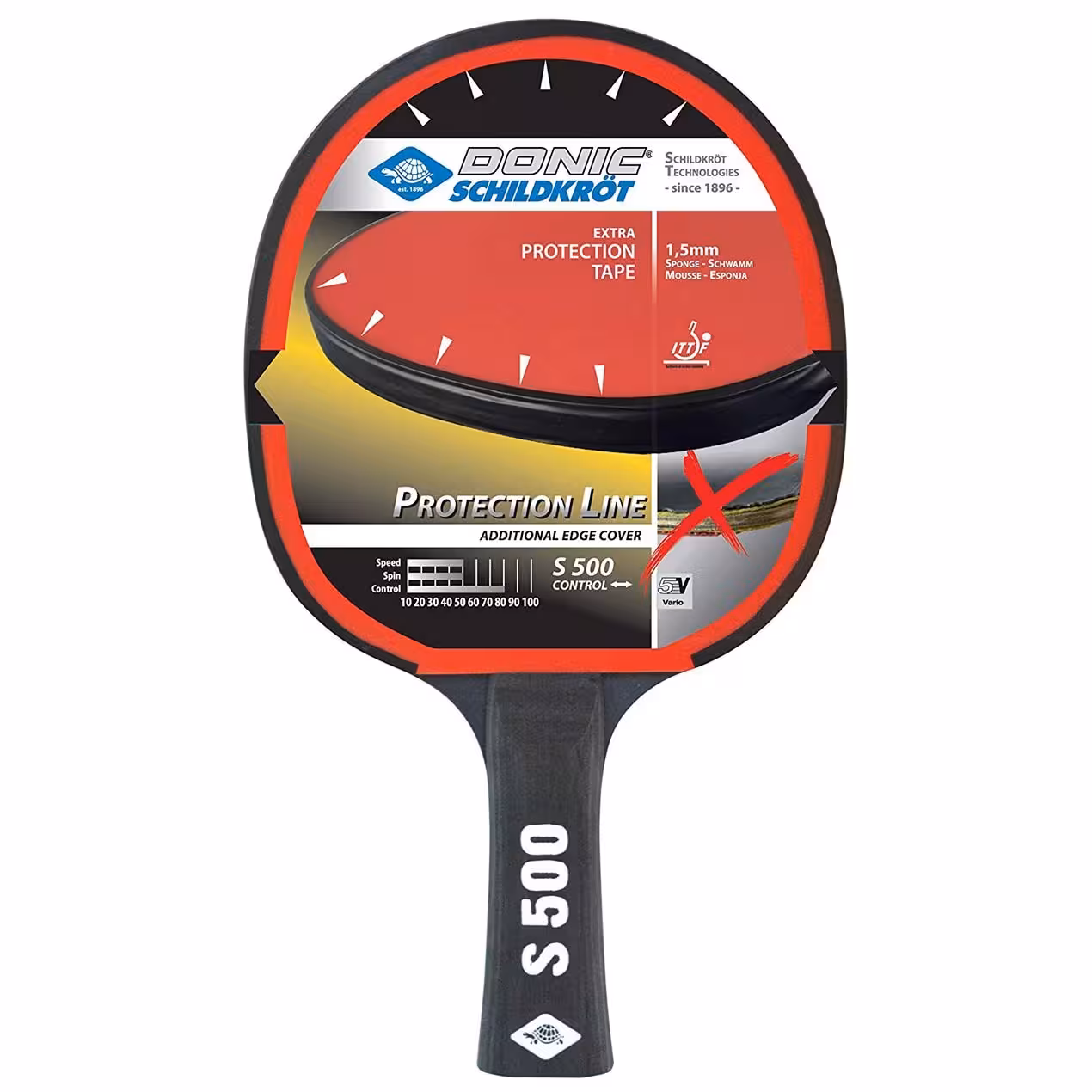راکت پینگ پنگ دونیک شیلدکروت مدل TT-Bat Protection Level S 500