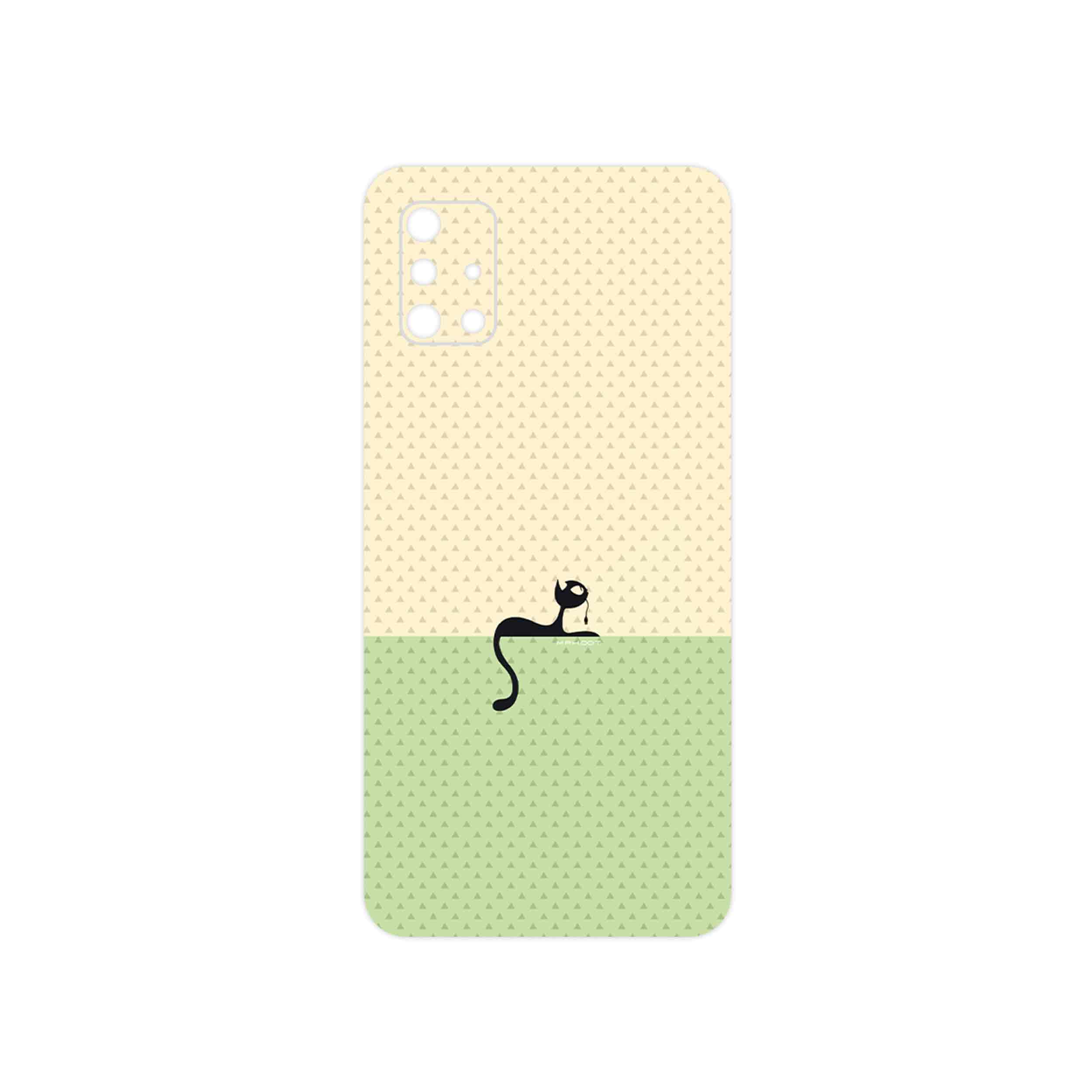 برچسب پوششی ماهوت مدل Minimal Internet Cat Icon مناسب برای گوشی موبایل سامسونگ Galaxy A51
