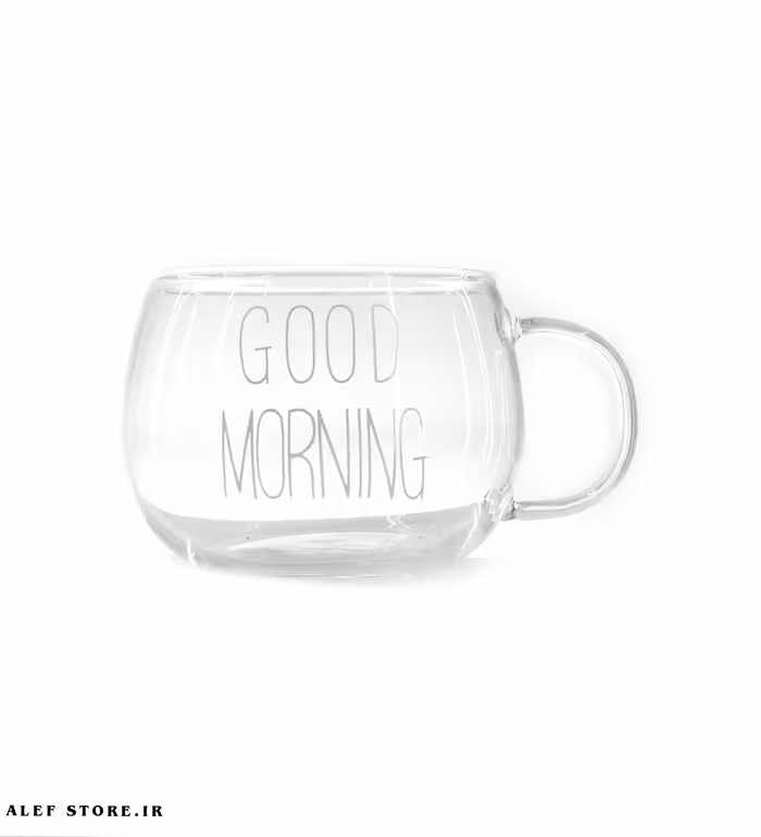 لیوان پیرکس تپلی – طرح Good Morning