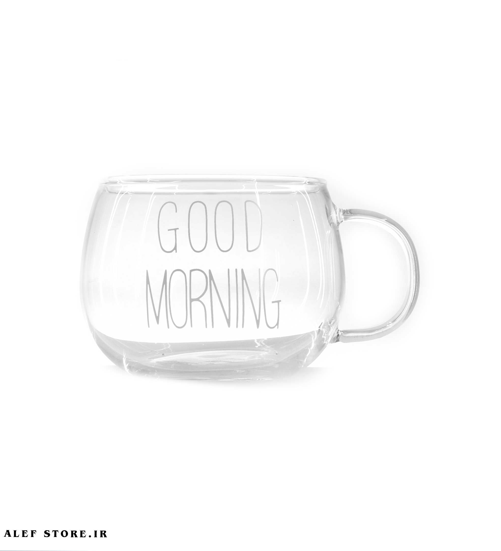 لیوان پیرکس تپلی – طرح Good Morning