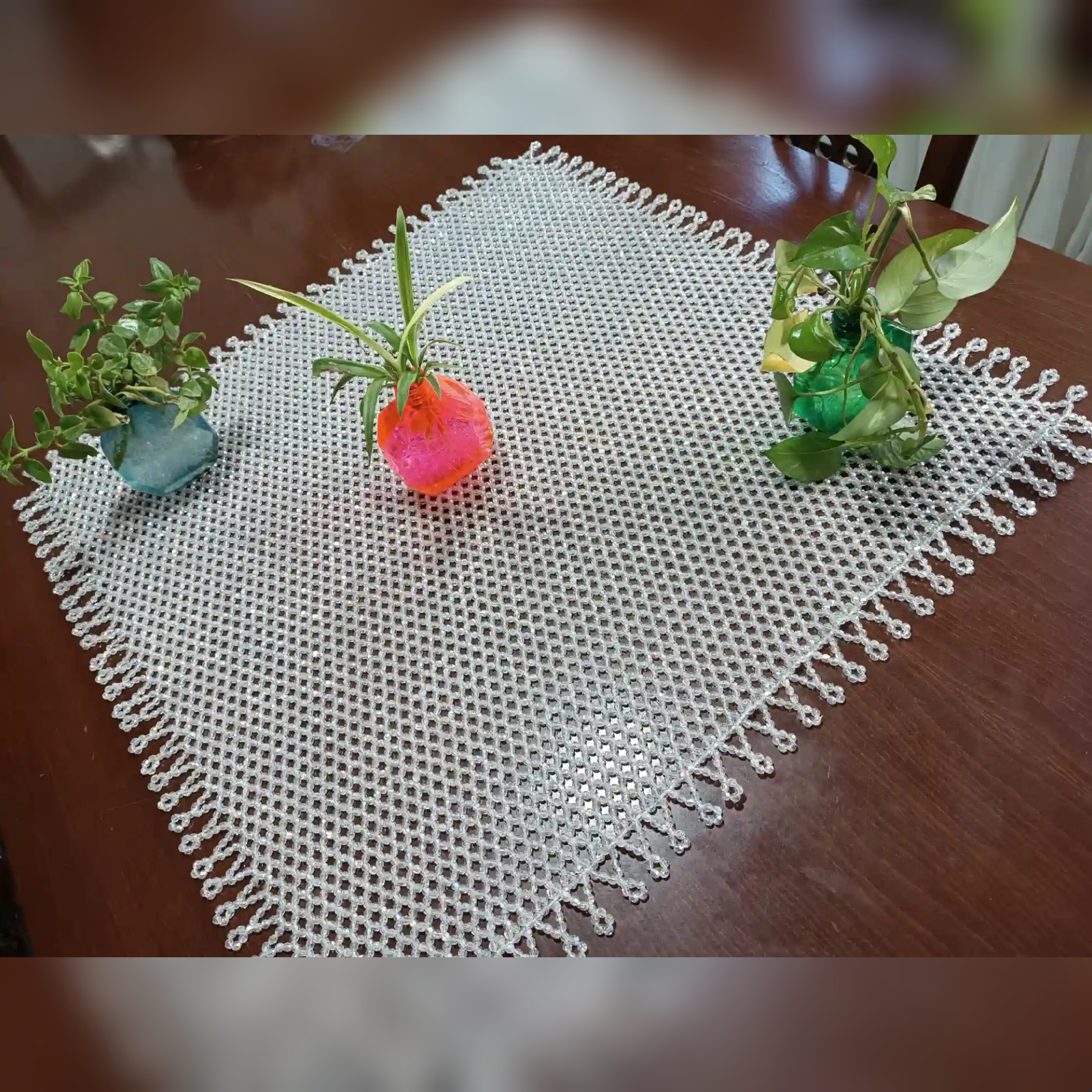 رومیزی مربع بزرگ