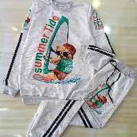 بلوز شلوار  اسپرت تدی جنس ملانژ  با کیفیت مناسب 9سال  تا 16 سال سایز 60 و 65 قیمت عالی