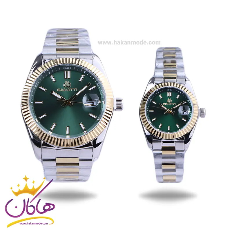 ساعت مچی ست بیگوتی استیل صفحه سبز BG.1.10640-4