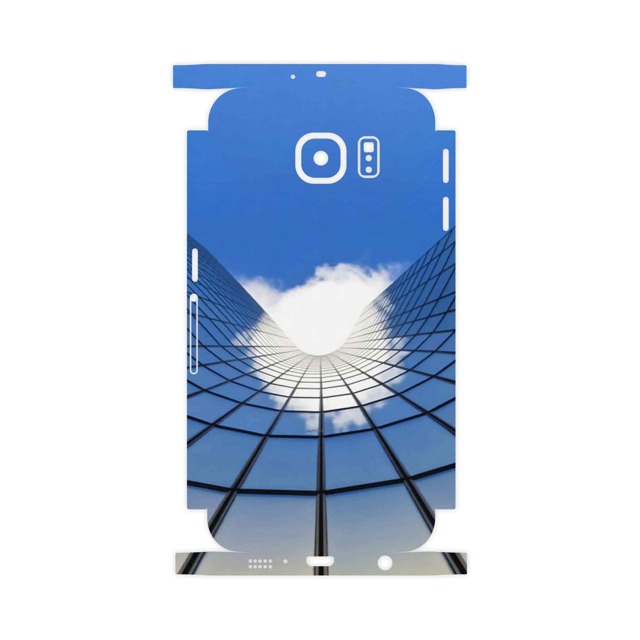 برچسب پوششی ماهوت مدل Glass skyscraper-FullSkin مناسب برای گوشی موبایل سامسونگ Galaxy S6 Edge