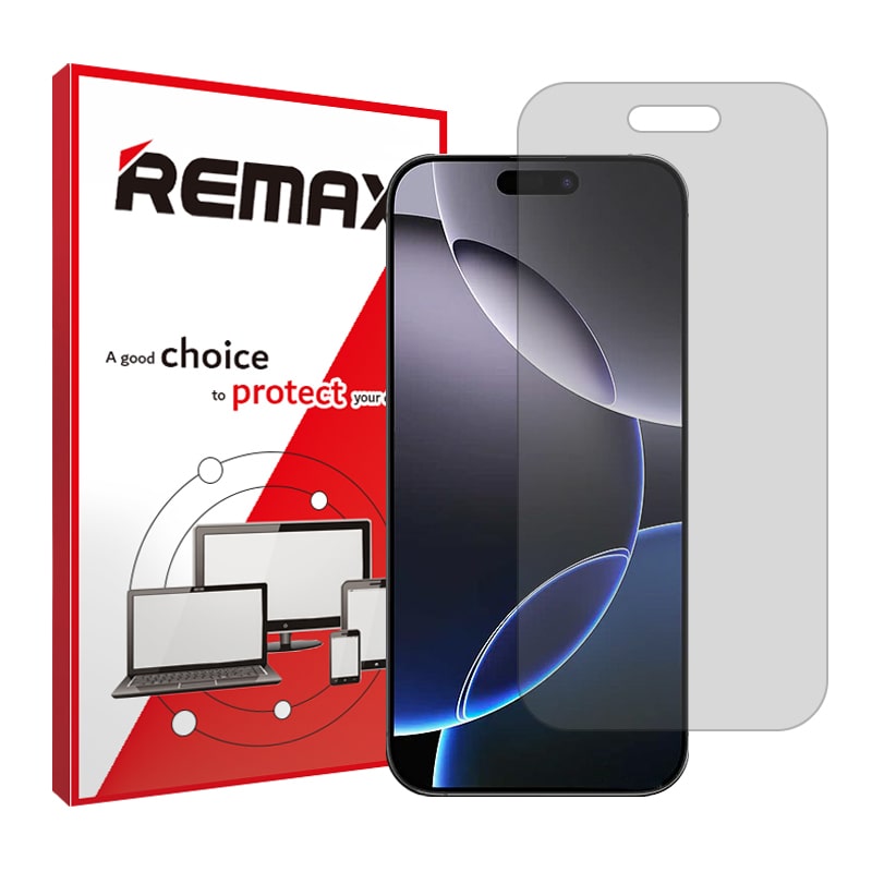 گلس اپل iPhone 16 Pro مدل هیدروژلی شفاف برند ریمکس کد S