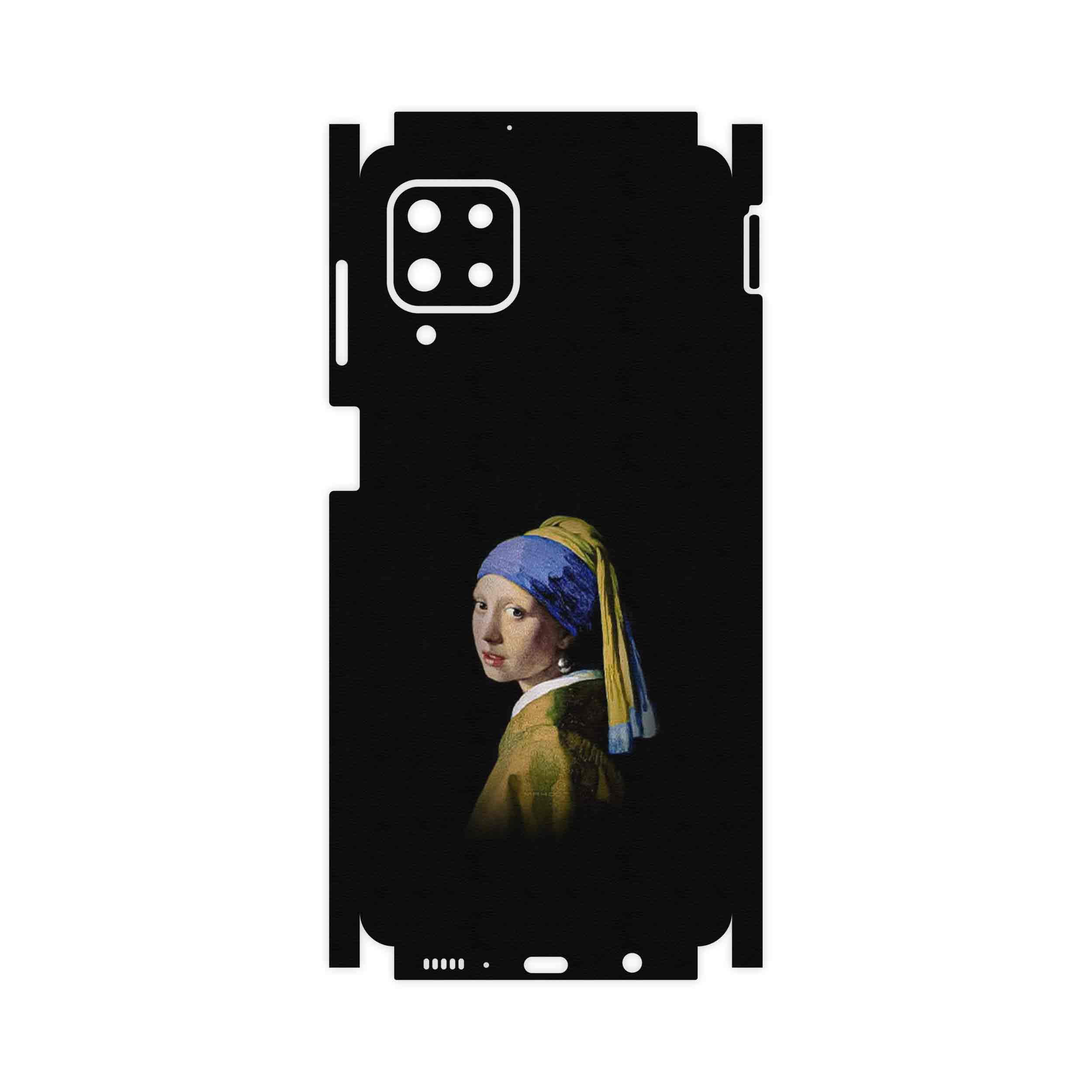 برچسب پوششی ماهوت مدل Girl with a Pearl Earring of Vermeer-FullSkin مناسب برای گوشی موبایل سامسونگ Galaxy M62