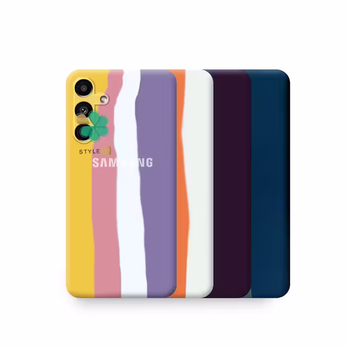 قاب گوشی سیلیکونی رنگین کمان مناسب Samsung Galaxy A14 4G / 5G