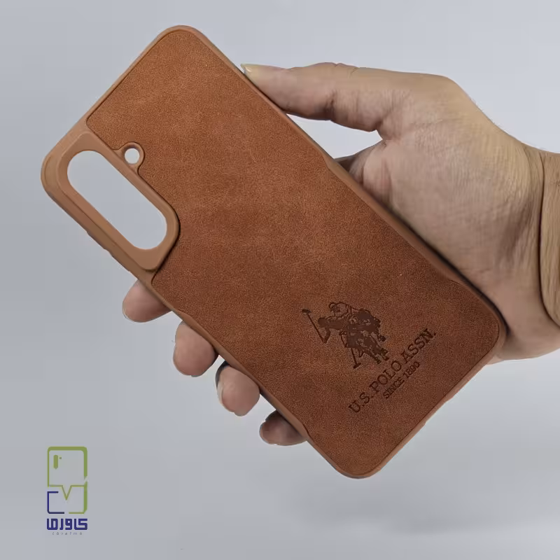 قاب گوشی سامسونگ A36 چرمی| پولو قهوه ای | samsung a36