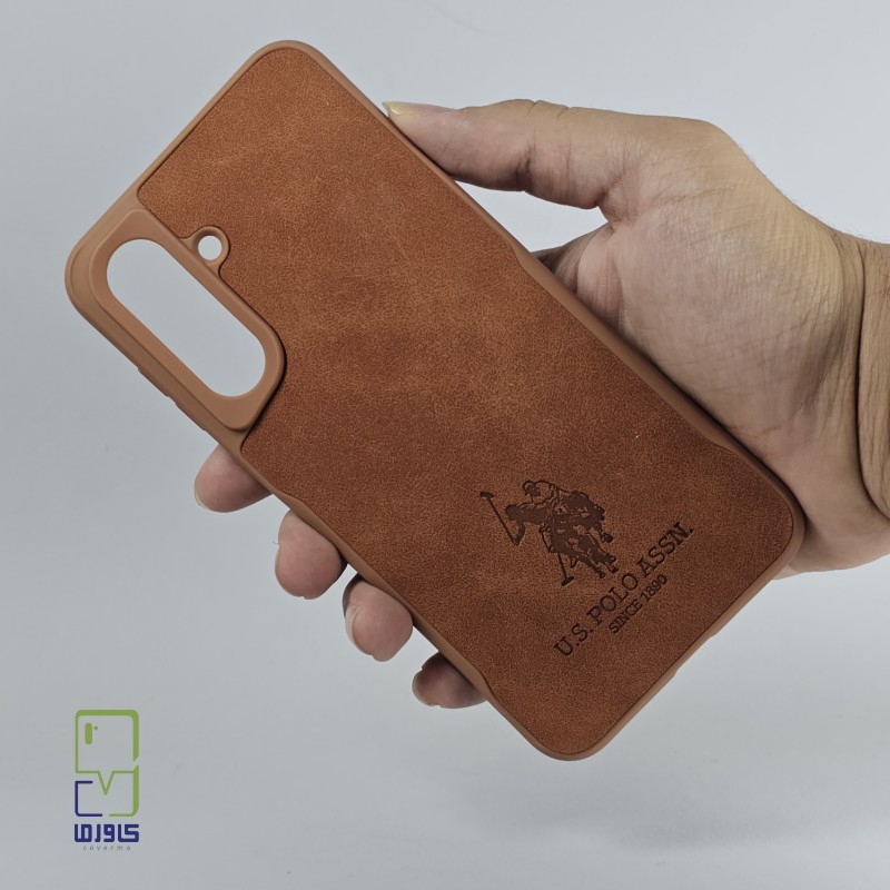 قاب گوشی سامسونگ A36 چرمی| پولو قهوه ای | samsung a36