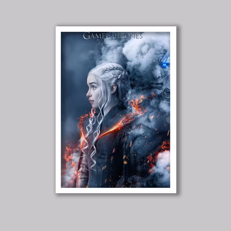 تابلو مدل سریال بازی تاج و تخت Game of thrones کد LA-G10261 | دنیای قاب