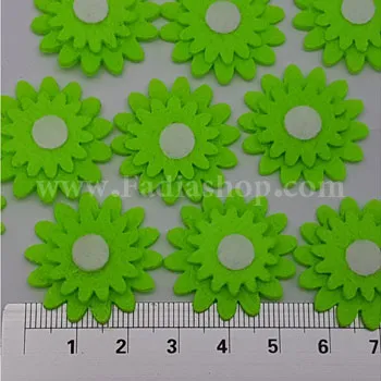 گل نمدی مدل 1 سبز فسفری روشن