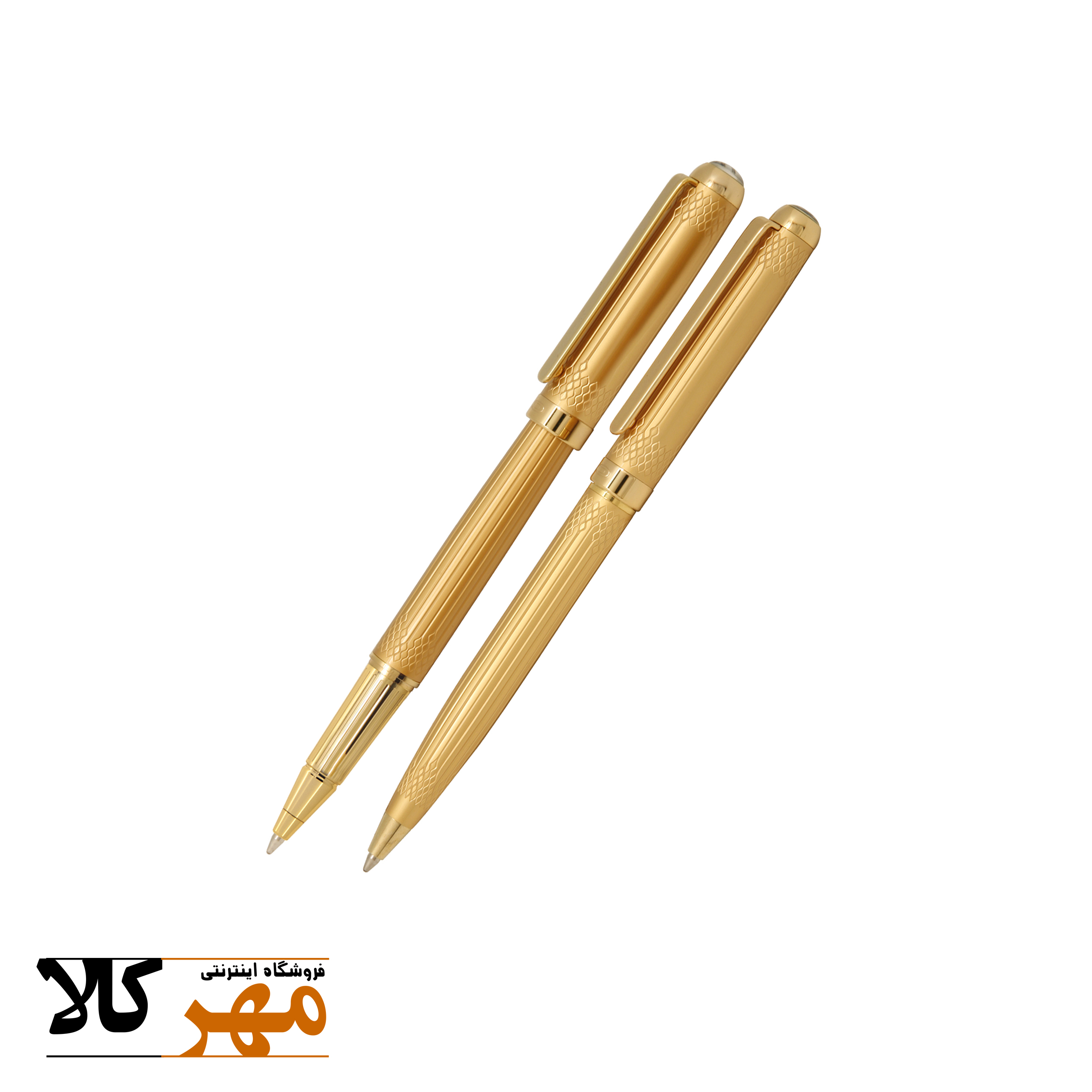قلم ست خودکار و روان نویس طلایی IPLOMAT مدل LORD
